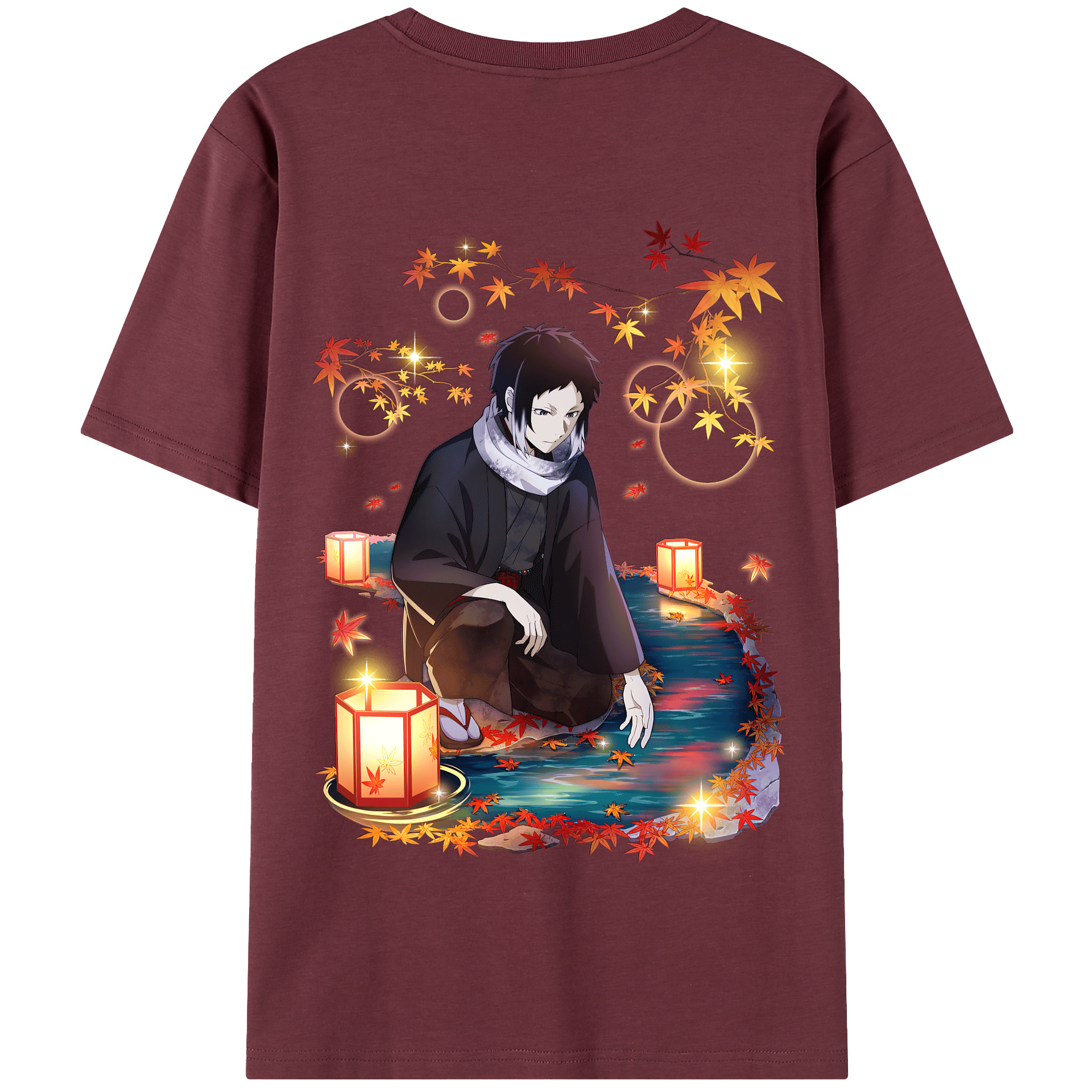 （画像用） 文豪ストレイドッグス Bungo Stray Dogs 綿100％半袖Tシャツ（背面プリント）